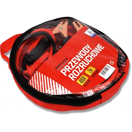 MOCNE PRZEWODY KABLE ROZRUCHOWE 400A 2M 12/24V